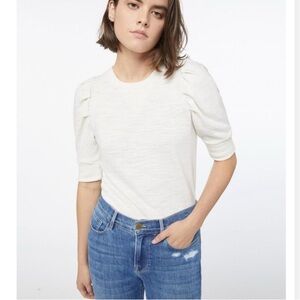 FRAME Denim Shirred Tshirt